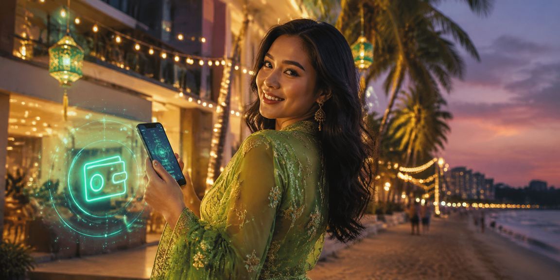 Pengguna a7iii di Penang membuat deposit dalam Ringgit Malaysia semasa Hari Raya melalui platform mudah alih